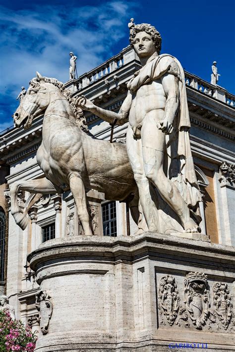 Welcome To The Majestic Dioscuri Statue On Capitoline Hill