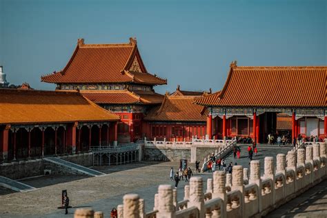Brown Temples Under Blue Sky During Daytime Photo Free Forbidden City