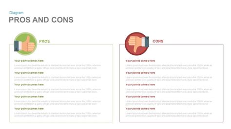 Pros And Cons Powerpoint And Keynote Template Slidebazaar