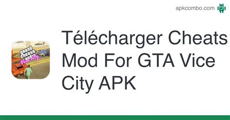 Cheats Mod For Gta Vice City Apk Android Game Télécharger Gratuitement