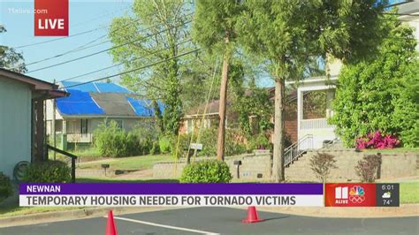 Temporary Housing Needed For Tornado Victims In Newnan Youtube