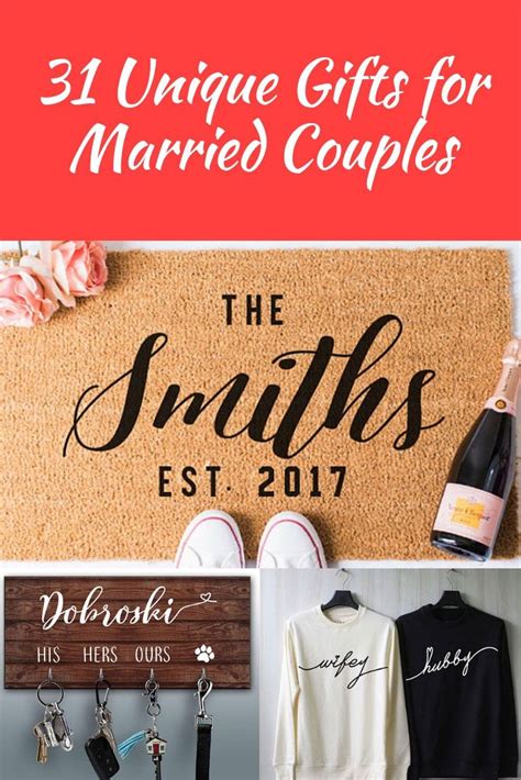 Unique marriage gifts for friends. 31 Unique Gifts for Married Couples Who Have Everything ...