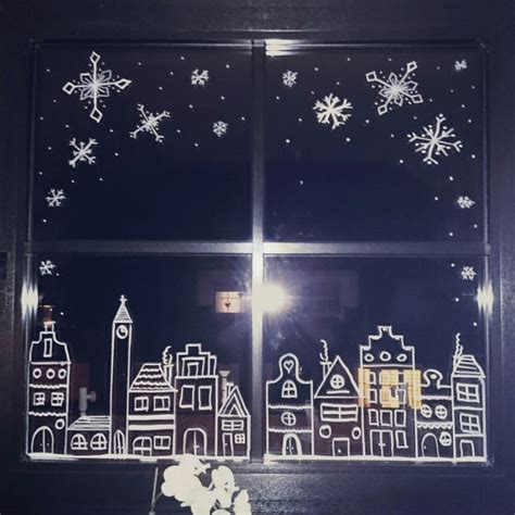 Weihnachten Kreidestift Kreide Chalkboard Schneeflocken
