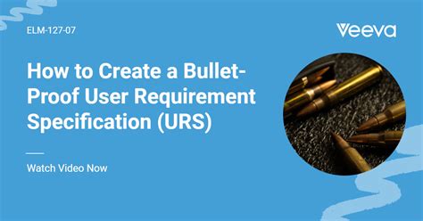 How To Create A Bullet Proof User Requirement Specification Urs