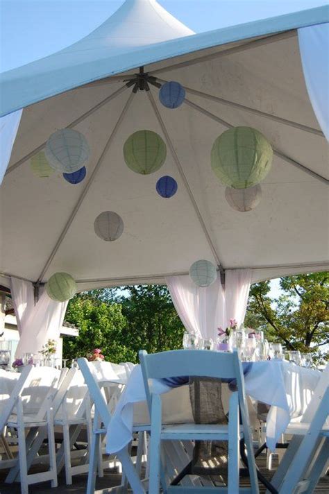 Paper Lanterns For Tent Ceiling Decor Old Mission Peninsula Wedding By