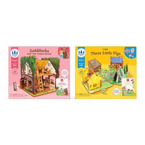 The Classic Duo Goldilocks And Three Little Pigs Storybook Playsets