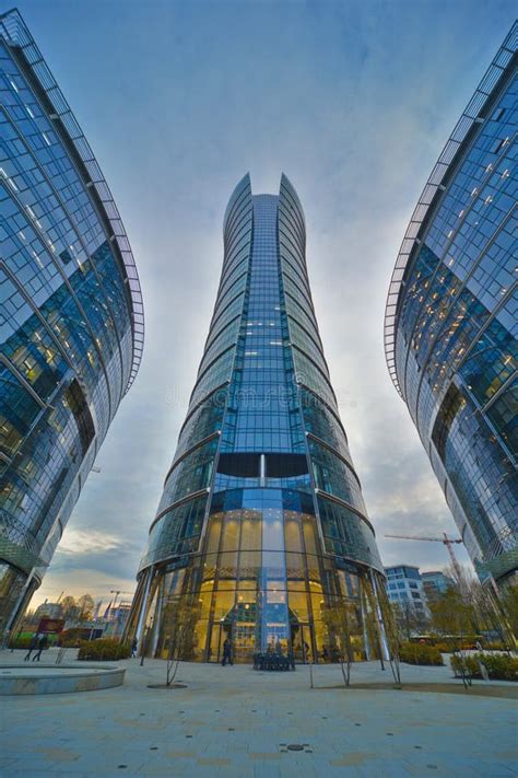 Warsaw Spire Building View Stock Image Image Of Business 82570667