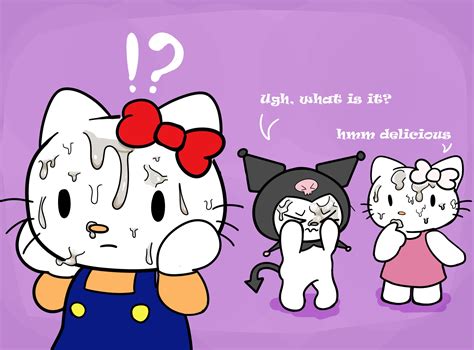 Rule 34 3girls Cum Cum On Face Hello Kitty Hello Kitty Character Hello Kitty Series Humor