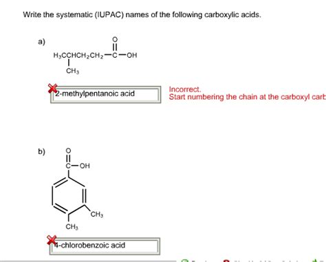 Carboxylic acids are commonly named as indicated in the table below. Solved: Write The Systematic (IUPAC) Names Of The Followin ...