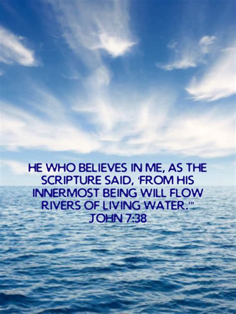 John 7 38 Rivers Of Living Water New American Standard Bible