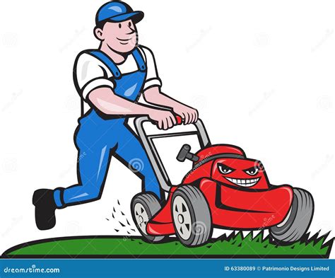 Cartoon Lawn Mower Clipart Canvas Brah