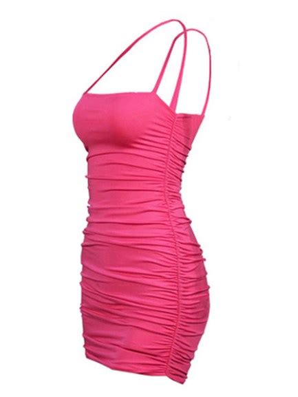 sexy bodycon strapless sleeveless ruched dress power day sale