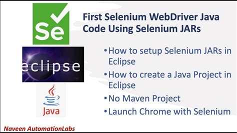 First Selenium WebDriver Code Using Java With Latest JARs In Eclipse