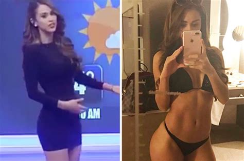 Sex Bomb Yanet Garcia Goes Back To Weather Girl Day Job In Eye Popping