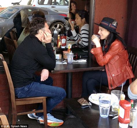 Jaime Murray Looks Right At Home As She Enjoys A Cosy Lunch Date With