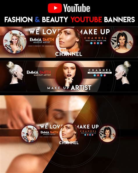 Beauty Fashion Make Up Youtube Banner By Youtubebanners Youtube Banner