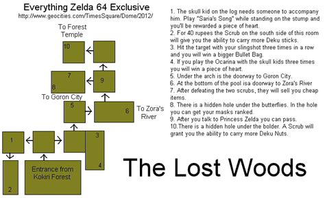 Ocarina Of Time Lost Woods Map Map Of The Usa With State Names