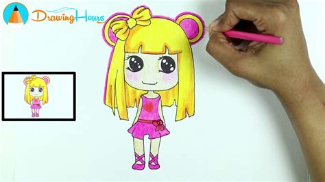 How To Draw Anime Manga Girl For Kids By Drawinghours