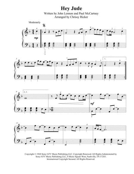 Print and download hey jude sheet music. Hey Jude - Easy Piano By The Beatles - Digital Sheet Music For Sheet Music Single - Download ...