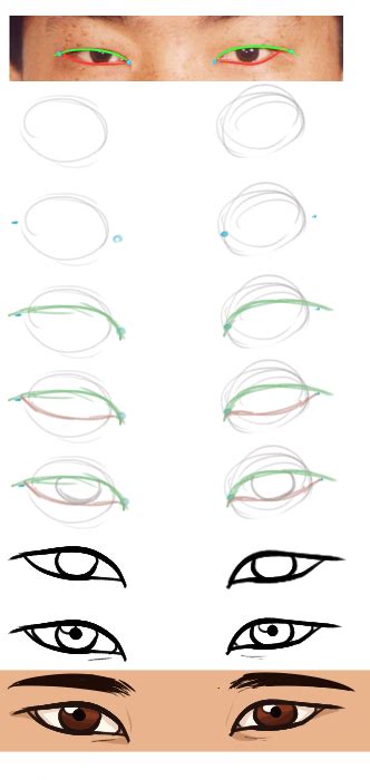 How To Draw Stylized Asian Eyes Japaneseletterswallpaperiphone