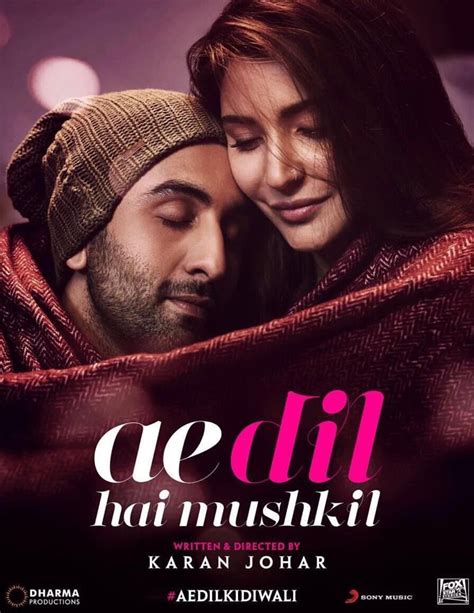 The shapes and forms it takes and the highs and lows of the characters' lives. Poster Ae Dil Hai Mushkil (2016) - Poster 3 din 5 ...