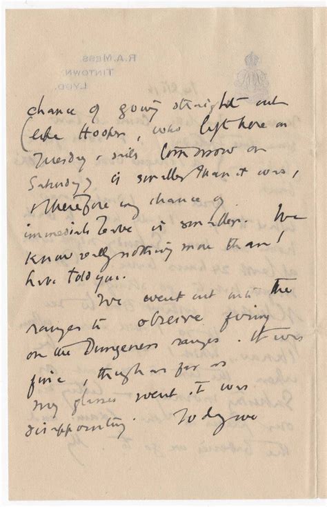 Letter To Helen Thomas First World War Poetry Digital Archive