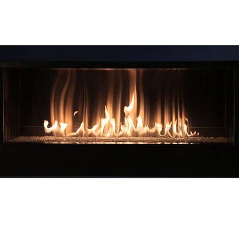Empire Tall Glass Deflector Panel For Carol Rose Linear Fireplace — Modern Blaze