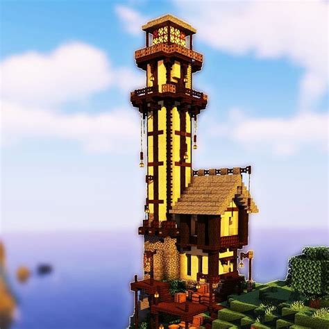 Lighthouse Minecraft Minecraft Lights House Build Minecraft Gebäude
