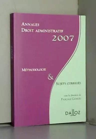 Annales Droit Administratif M Thodologie Et Sujets Corrig S