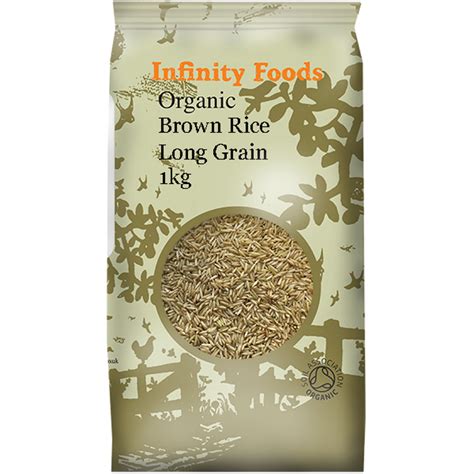 Infinity Organic Long Grain Brown Rice 1kg Organic To Your Door