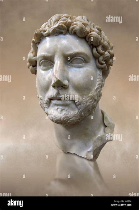 Roman Portrait Bust Of Emperor Hadrian 117 138 Ad National Roman
