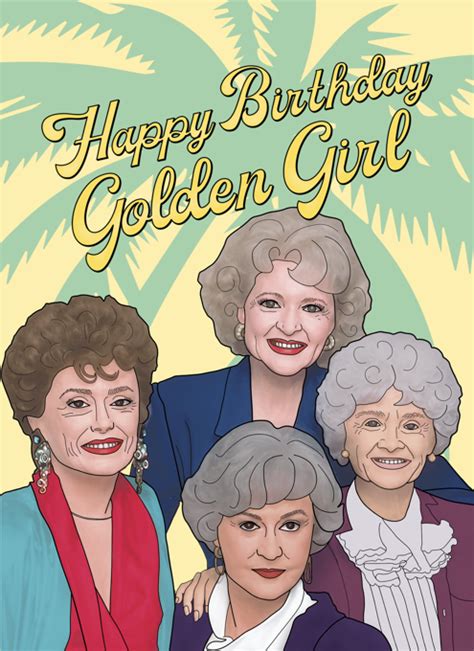 Golden Girls Birthday Card Golden Girls Birthday Card Golden Girls Card Golden Girls Print