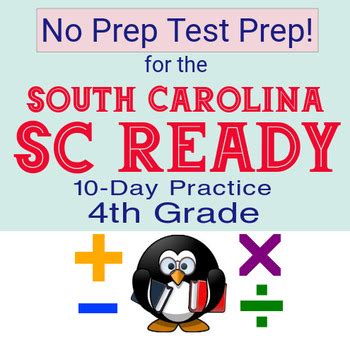 Day Th Grade Math South Carolina Sc Ready Test Prep No Prep Math