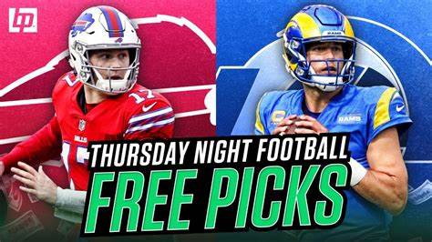 Thursday Night Football Picks Nfl Week 1 Bills Vs Rams Tnf Free