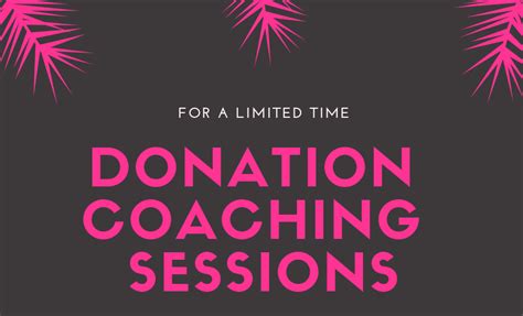 Love Donation Coaching Sessions ~ Natalie The Coach