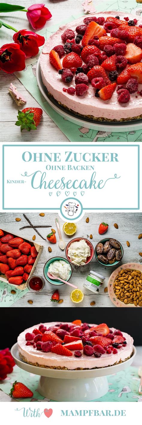 Die besten rezepte auf einen blick inspirationen und spezialitäten jetzt ganz einfach nachkochen und genießen! Rosa Kinder-Cheesecake ohne raffinierten Zucker | Rezept ...