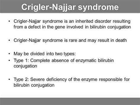 What Is Crigler Najjar Syndrome Pt Master Guide