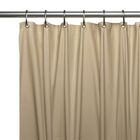 Carnation Home Fashions Vinyl Linen Solid Shower Liner 84 In X 72 In At