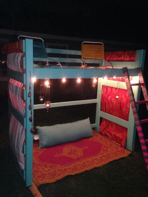 Repurposed Bunk Bed Made Into Outdoor Fun Spot For Kids ~amy Mathis Is