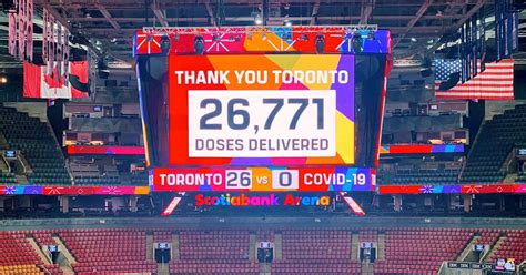 Fake Doctors Spread Anti Vax Message At Scotiabank Arena On Toronto