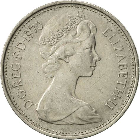 Five Pence 1970 Coin From United Kingdom Online Coin Club