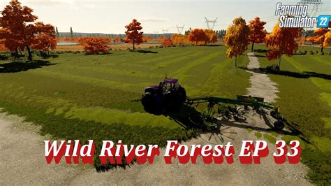 Wild River Forest Ep 33 Fs22 Time To Windrow And Pickup The Hay Youtube
