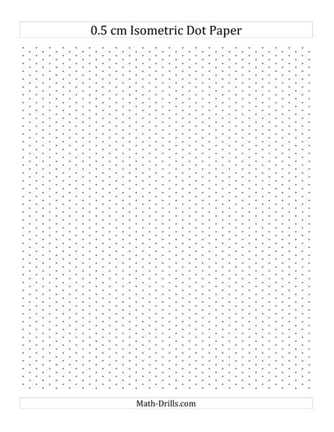 05 Cm Isometric Dot Paper Portrait A
