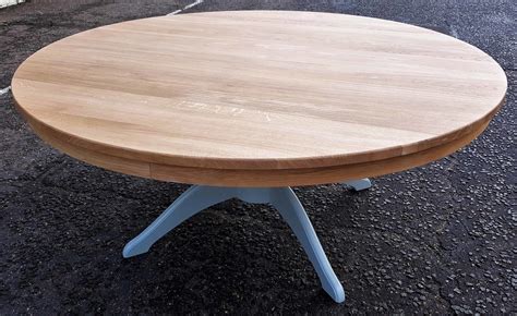 Bespoke Super Round 6ft Pedestal Dining Table Edmunds And Clarke