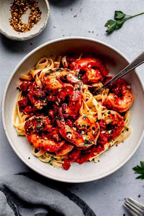Shrimp Fra Diavolo Spicy Shrimp Linguini With Tomato Sauce