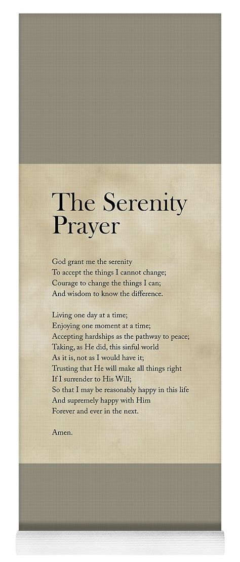 The Serenity Prayer Reinhold Niebuhr Poem Literature Typography