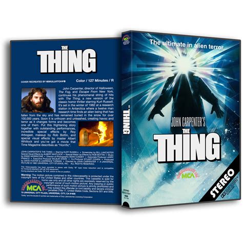 The Thing 1982 Retro Dvd By Skullvitch On Deviantart