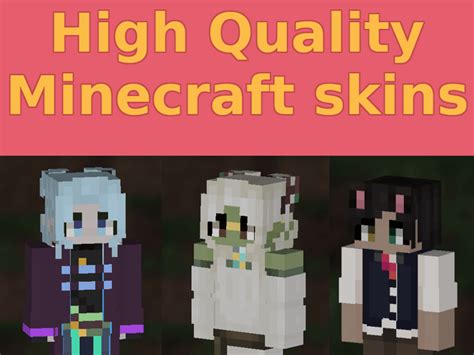 High Quality Custom Minecraft Skins And Item Retextures Upwork