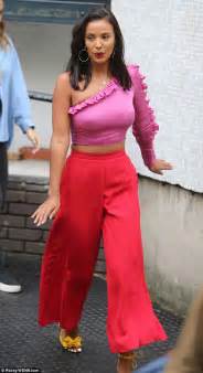 Stormzys Girlfriend Maya Jama Rocks Chic Purple Co Ords Daily Mail Online