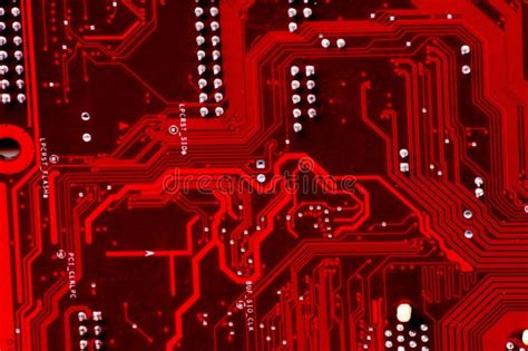 Path Red Background Computer Circuit Board Sponsored Background